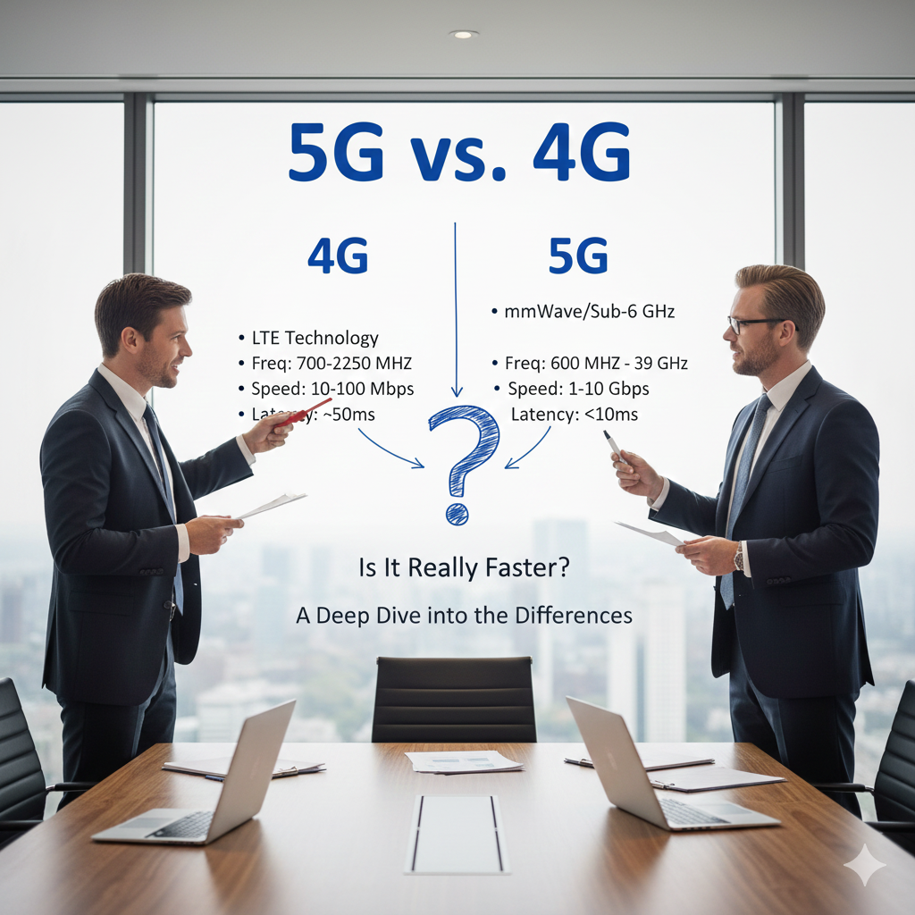 difference between 5g and 4g